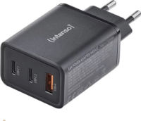 Intenso 2x USB-C / USB-A Hálózati Gyorstöltő Adapter 65W - Fehér