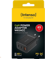 Intenso 2x USB-C / USB-A Hálózati Gyorstöltő Adapter 65W - Fehér