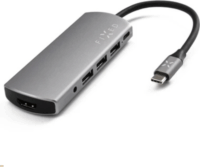 Fixed PO_FIXHU-6IN1 6-port USB-C HUB 15W (1x AUX + 3xUSB 3.0+ 1 x HDMI + 1 x USB-C)