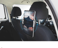 Fixed 10" Univerzális Tablet és Mobiltelefon Fejtámla autós tartó - Fekete