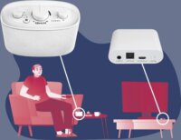 Albrecht Klaro Hangerősítő Vezeték nélküli Hordozható Bluetooth TV Hangszóró - Fehér