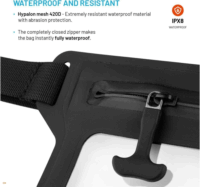 Fixed FIXDR-BT-BK Telefontartó vízálló Övtáska - Fekete