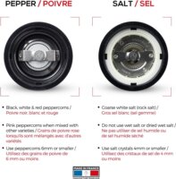 Peugeot Paris Manuális Só- és borsőrlő 22 cm - Fekete