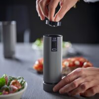 Peugeot Line Duo Elektromos Só- és Borsőrlő Szett 15 cm - Ezüst