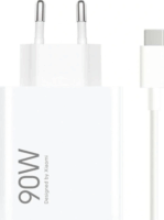 Xiaomi 1x USB-A Hálózati Gyorstöltő Adapter 90W - Fehér + USB Type-C töltőkábel