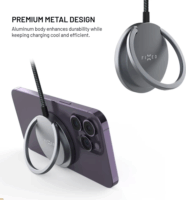 Fixed FIXMPADP2-GR Telefon Magsafe Wireless töltő 15W - Szürke