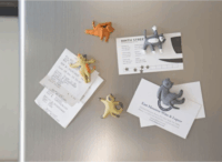 Kikkerland MG89 Vidám jógacicák 5 darabos hűtőmágnes készlet