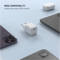 Fixeed FIXCG30M-C-WH USB-C Hálózati Töltő Adapter 30W - Fehér