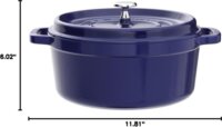 Staub La Cocotte Öntöttvas Lábas Ø 24cm 3,7L - Ezüst
