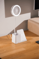 S-Link SL-M9055 Asztali Ventilátor Wireless Telefon Töltővel 10W - Fehér