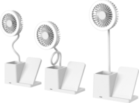 S-Link SL-M9055 Asztali Ventilátor Wireless Telefon Töltővel 10W - Fehér