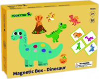 Tooky Toy Mágneses puzzle dobozban gyerek kirakós játék - dinoszauruszok