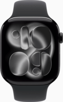 Apple Watch S11 46mm GPS Okosóra M/L Fekete sportszíjjal - Fekete