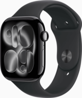 Apple Watch S11 46mm GPS Okosóra M/L Fekete sportszíjjal - Fekete