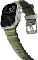 Nomad Apple Watch Szilikon Okosóra Szíj 49 / 45 / 44 / 42 mm - Zöld