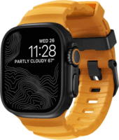 Nomad Apple Watch Szilikon Okosóra Szíj 49 / 45 / 44 / 42 mm - Sárga