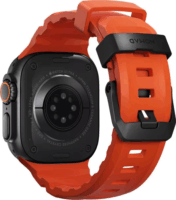 Nomad Apple Watch Szilikon Okosóra Szíj 49 / 45 / 44 / 42 mm - Piros