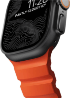 Nomad Apple Watch Szilikon Okosóra Szíj 49 / 45 / 44 / 42 mm - Piros