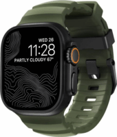 Nomad Apple Watch Szilikon Okosóra Szíj 49 / 45 / 44 / 42 mm - Zöld