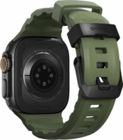 Nomad Apple Watch Szilikon Okosóra Szíj 49 / 45 / 44 / 42 mm - Zöld