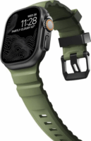 Nomad Apple Watch Szilikon Okosóra Szíj 49 / 45 / 44 / 42 mm - Zöld