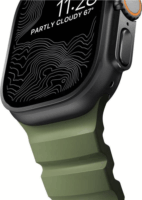 Nomad Apple Watch Szilikon Okosóra Szíj 49 / 45 / 44 / 42 mm - Zöld