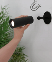 New Garden Roll 8 Beltéri Akkus fali LED lámpa - Fekete