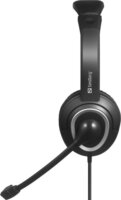 Sandberg 126-47 USB-C Chat Vezetékes Fejhallgató Headset - Fekete