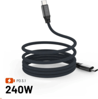 Fixed USB-C apa - USB-C apa 2.0 Adat és töltő kábel 1,2m - Szürke