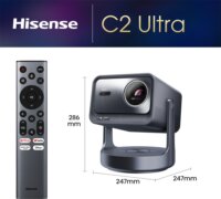 Hisense C2 Ultra Smart 4K 3000 Lumen mini-lézer projektor - Fekete