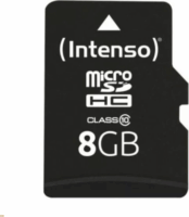 Intenso 8GB microSDHC CL10 Memóriakártya + Adapter