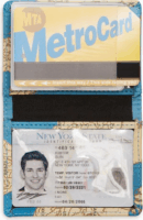 Kikkerland WA21 Világjáró Irat- és kártyatartó - Kék/Mintás