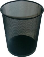 Noname 12 Literes Fémhálós Papírkosár - Fekete
