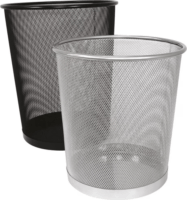 Noname 12 Literes Fémhálós Papírkosár - Fekete