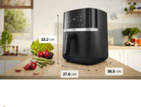 Bosch MAFS2462B Serie 4 AirFryer Forrólevegős sütő 6,1L 2050 Watt - Fekete