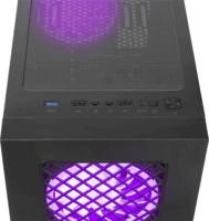Rampage PLAID V1 Midi Torony Számítógépház + 4db 120mm ventilátor - Fekete