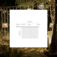 New Garden Luceo 3X2 Kültéri Beltéri LED fényfüggöny 3m - Melegfehér