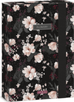 Ars Una Flowery 24 A5 füzetbox - Fekete/Mintás