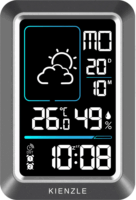 Kienzle Funk LCD Időjárás Állomás - Fekete