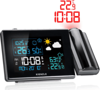 Kienzle Funk LCD Időjárás Állomás Kültéri Érzékelővel - Fekete