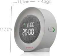 Kienzle Mini LED Kijelzős Ébresztőóra - Fehér