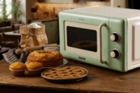 Ariete Vintage Mikrohullámú Sütő 20L 800W - Zöld