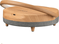 Kienzle 15321 Multifunkcionális Asztali Ébresztő Óra Wireless töltéssel és Bluetooth hangszóróval - Barna/Szürke