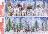 Téli mintás ablakmatrica 53 x 20 cm - Többféle