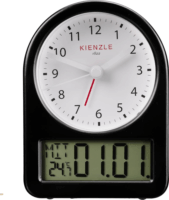 Kienzle 14985 Fém Asztali Retro Ébresztőóra - Fekete