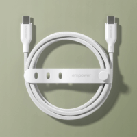 PanzerGlass 240W empower USB-C apa - USB-c apa Adat és töltő kábel 2m - Fehér