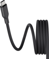 PanzerGlass 240W empower Mágneses USB-C apa - USB-c apa Adat és töltőkábel 1.5m - Fekete