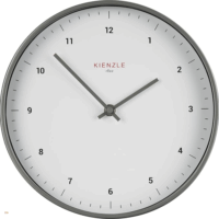 Kienzle 14978 Klasszikus Fém keretes Falióra Ø 25cm - Fehér/ Ezüst