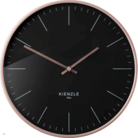 Kienzle 14977 Fém keretes Falióra Ø 25cm - Fekete/ RoseGold