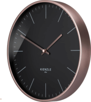 Kienzle 14977 Fém keretes Falióra Ø 25cm - Fekete/ RoseGold
